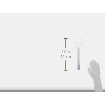 Tovolo Danish Sturdy Wire Batter Blender for Cooking, Bread Baking Accessory, Easy to Clean, Stainless Steel, 12" Dough Whisk, Silver