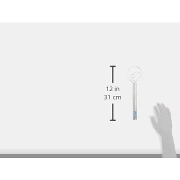 Tovolo Danish Sturdy Wire Batter Blender for Cooking, Bread Baking Accessory, Easy to Clean, Stainless Steel, 12" Dough Whisk, Silver