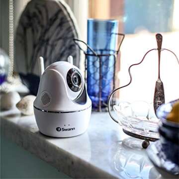 Swann Smart Home Security WiFi Camera - 1080p Indoor Surveillance with Audio