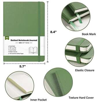 Stylish Dotted Notebook with 144 Thick Pages, Perfect for All