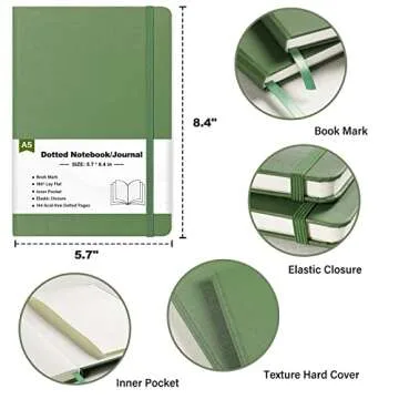 Stylish Dotted Notebook with 144 Thick Pages, Perfect for All