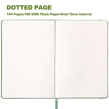 Stylish Dotted Notebook with 144 Thick Pages, Perfect for All