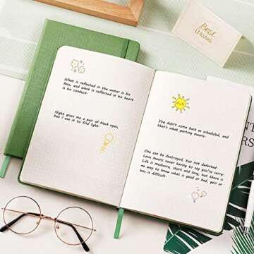 Stylish Dotted Notebook with 144 Thick Pages, Perfect for All
