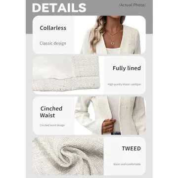 Summer Blazer Beige Lightweight Light Weight Summer Clothes Outfits for Women 2024 Blazers Slim Cream Holiday Party Womens Suit Suits Top Tops Beige S