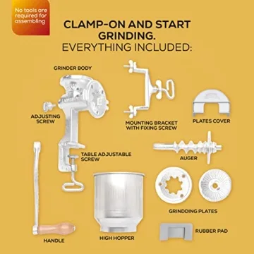 Durable Corona Grain Mill with High Hopper for Home Grinding