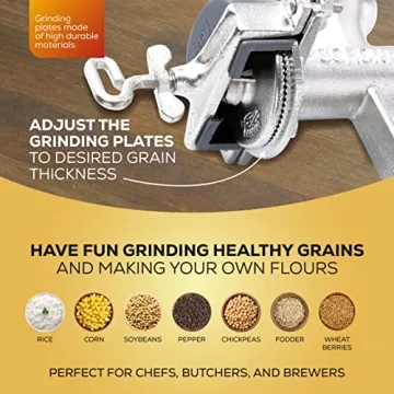 Durable Corona Grain Mill with High Hopper for Home Grinding