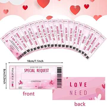 Dianelhall 20 Piece Romantic Voucher Gift Set - Thoughtful Gifts for Love