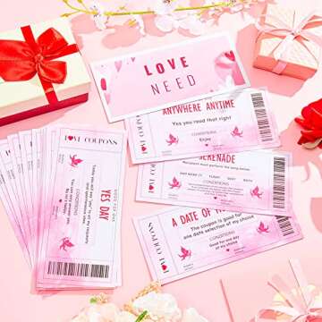 Dianelhall 20 Piece Romantic Voucher Gift Set for All Occasions