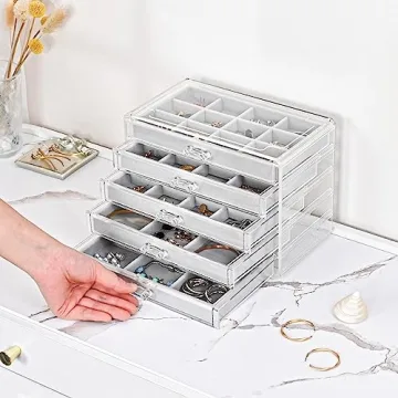 ProCase Jewelry Box with 5 Drawers for Elegant Organization