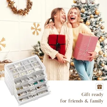 ProCase Jewelry Box with 5 Drawers for Elegant Organization