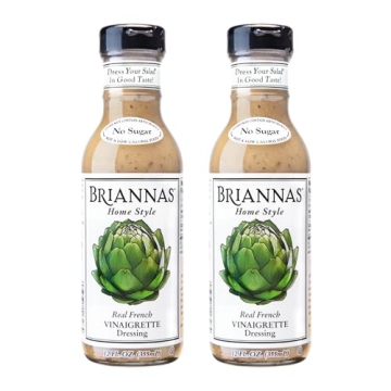 BRIANNAS Home Style Real French Vinaigrette Dressing – Premium, Gluten Free, No Sugar