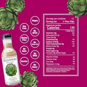 BRIANNAS Real French Vinaigrette – Sugar-Free, Vegan, Gluten-Free