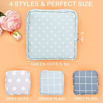 Sanitary Napkin Storage Bag, Color You Portable Period Bag for Women Teen Girls Menstrual Cup Pouch ...