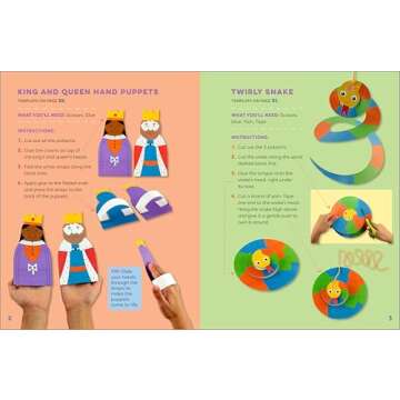 Preschool Paper Crafts: 25 Creative Crafts to Practice Hand-Eye Coordination & Scissor Skills