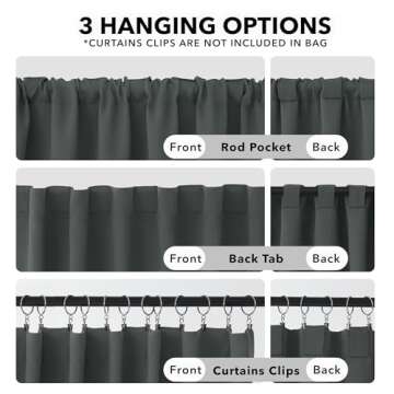 Deconovo Blackout Curtains – Room Darkening, Noise-Reducing, Thermal Insulated – Energy-Efficien...