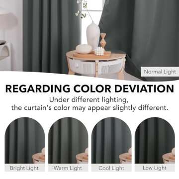 Deconovo Blackout Curtains – Noise-Reducing & Thermal Insulated