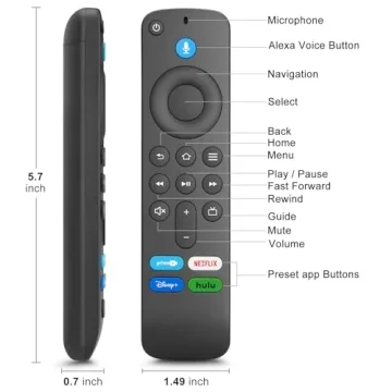 Voice Remote Control for Fire TV Stick & Insignia TVs