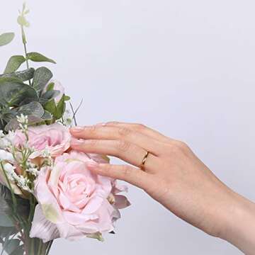 TRUMIUM 2mm Gold Tungsten Wedding Band for Women