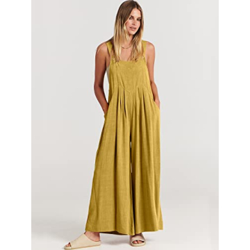 Wide Leg Casual Summer Jumpsuit for Women