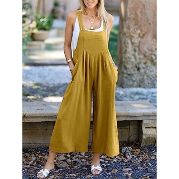 Wide Leg Casual Summer Jumpsuit for Women
