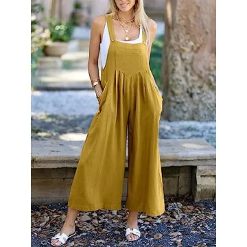 Wide Leg Casual Summer Jumpsuit for Women