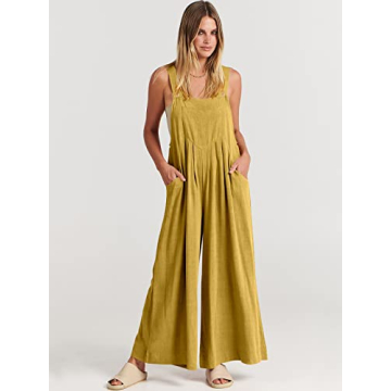 Wide Leg Casual Summer Jumpsuit for Women