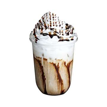 Szeyuen 100Sets 16oz Disposable Plastic Cups with Lids, Plasic Clear Drinking Cups for Cold Drink/Bubble Boba/Iced Coffee/Tea/Smoothie - Dome Lid