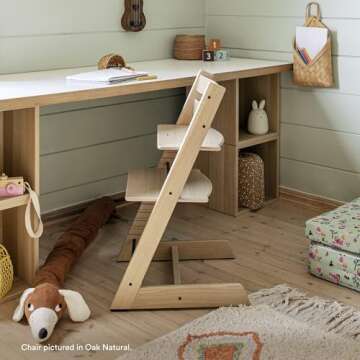 Stokke Tripp Trapp Chair, Oak Black - Adjustable, Convertible Chair for Toddlers, Children & Adults ...