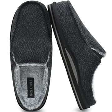 ONCAI Mens Slippers with Orthotic Arch Support for Comfort and Style