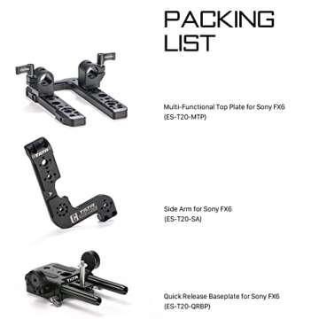 Tilta Camera Cage for Sony FX6 | Quick Release & 15mm Rod Support