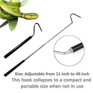 ayamaya Collapsible Snake Hook - Pocket-Sized & Extendable 39.3 Inch