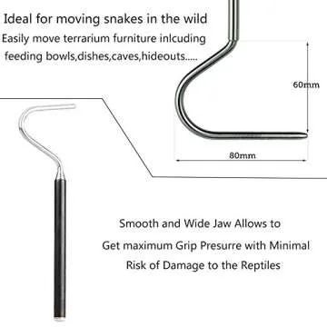 Portable Extendable Snake Hook for Safe Handling