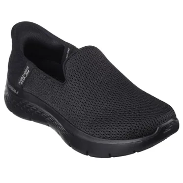 Skechers Women's Hands Free Slip-Ins Go Walk Flex-Relish Sneakers in Black Size 5
