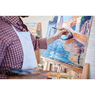 AIT Art Fine Detail Paint Brush Set - 11 Paint Brushes - Liner, Round, Flat - Handmade in USA for Tr...