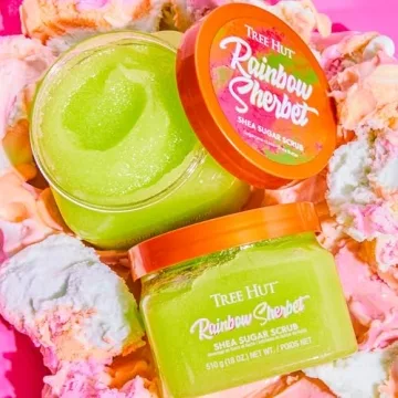 Tree Hut Rainbow Sherbet Sugar Scrub for Radiant Skin