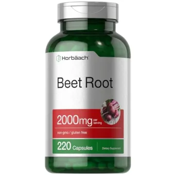 Get Energized Naturally with Horbäach Beet Root Powder Capsules | 220 Pills | Non-GMO & Gluten Free...