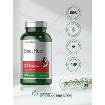 Horbäach Beet Root Capsules | 220 Non-GMO Energy Boost