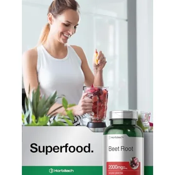 Horbäach Beet Root Capsules | 220 Non-GMO Energy Boost