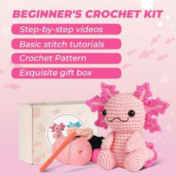Gipony Crochet Kit for Beginners - Fun Sewing Adventure