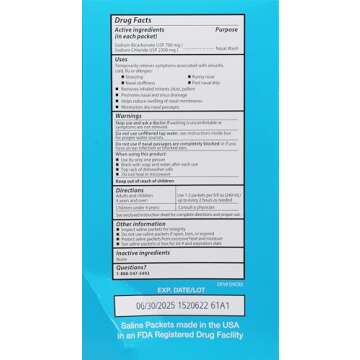 Rite Aid Neti Pot Nasal Rinse Kit with 30 Salt Packets - 1 Kit | Sinus Rinse for Adults & Children |...