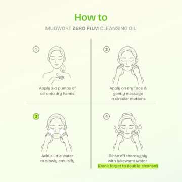 Orien Mugwort Zero Film Cleansing Oil 6.76 fl.oz. 200ml ㅣDaily Makeup Blackhead Removal No pore clogging Korean skincare double cleansing