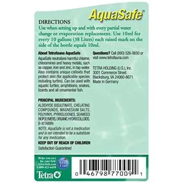 TetraFauna AquaSafe Water Conditioner for Reptiles & Amphibians
