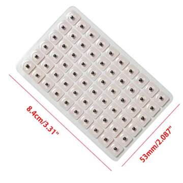 ROSENICE 600 Counts Disposable Ear Press Seeds Acupuncture Vaccaria Plaster Bean Massagee Multi-Condition Ear Seed Acupressure Kit (10 Sheets)