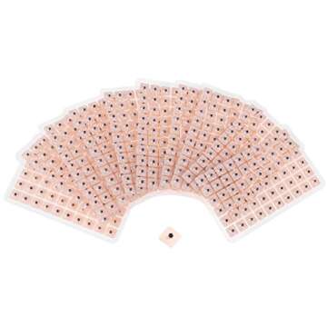 ROSENICE 600 Counts Disposable Ear Press Seeds Acupuncture Vaccaria Plaster Bean Massagee Multi-Condition Ear Seed Acupressure Kit (10 Sheets)