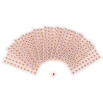 ROSENICE 600 Counts Disposable Ear Press Seeds Acupuncture Vaccaria Plaster Bean Massagee Multi-Condition Ear Seed Acupressure Kit (10 Sheets)