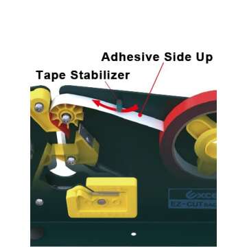 excell 7605K/BLU05 Excell 7605K Bag Sealing Tape Dispenser: 1/2" wide, Blue