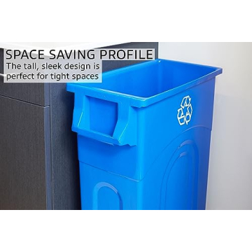 United Solutions Highboy 23 Gallon Space Saving Recycling Container