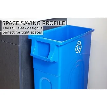 United Solutions Highboy 23 Gallon Space Saving Recycling Container