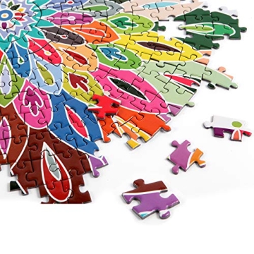 Bgraamiens Blooming Color Puzzle Round Jigsaw 1000-Piece