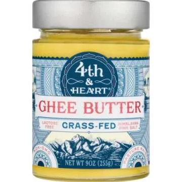 4th & Heart Ghee Butter with Himalayan Pink Salt – 9 oz (Pack of 2) | Premium Quality for Culinary...